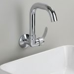 Duvardan Tek Su Girişli Köşe Borulu Lavabo Musluğu – Mix Model (Aç-Kapa) Soğuk Su Bataryası