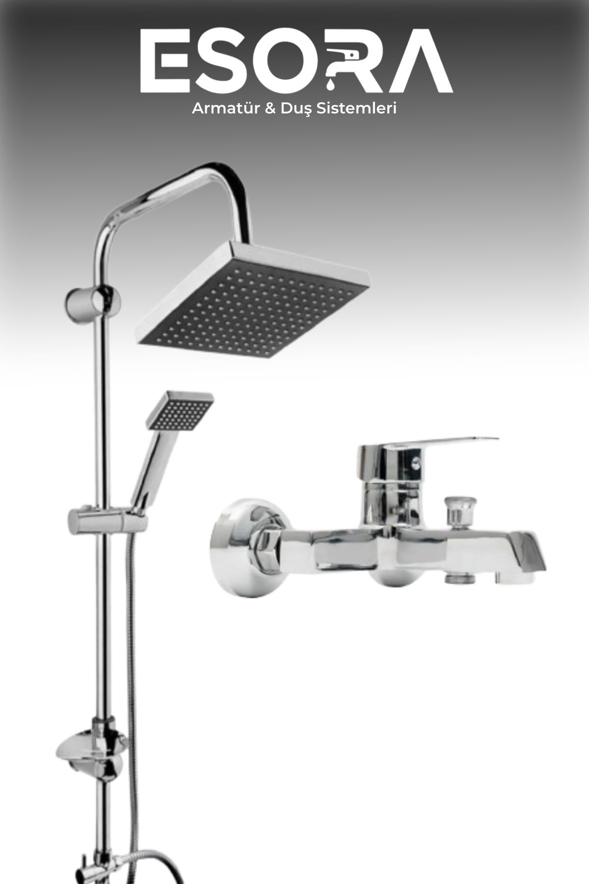 Kare formlu banyo aksesuarlarıyla mükemmel uyum sağlar